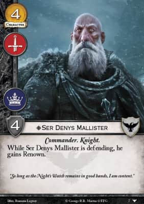 Ser Denys Mallister - Game of Thrones character