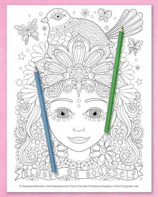 Free Spirit Coloring Book Thaneeya McArdle - Book by Thaneeya McArdle