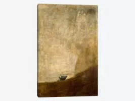 The Dog - Painting by Francisco Goya