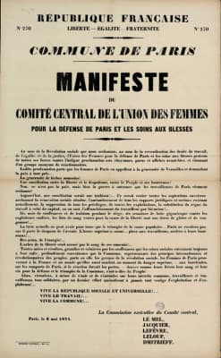 Union des femmes pour la defense de Paris et les soins aux blesses - 