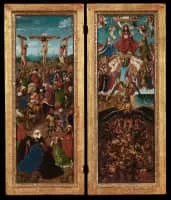 Crucifixion and Last Judgement diptych - Diptych by Jan van Eyck