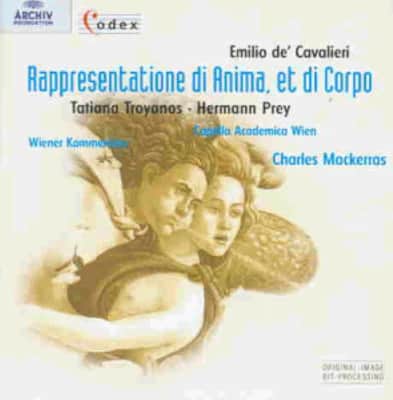 Emilio de' Cavalieri Rappresentatione di Anima, et di Corpo - Musical work by Emilio de' Cavalieri
