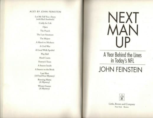 Next Man Up: A Year Behind the Lines in Today's NFL - Book by John Feinstein