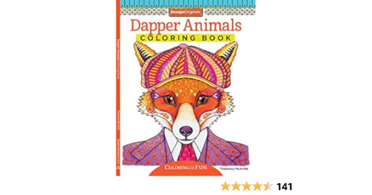 Dapper Animals Coloring Book Thaneeya McArdle - Book by Thaneeya McArdle