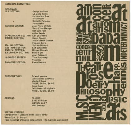 fluxus experience fluxus codex: the gilbert and lila silverman fluxus collection - Book