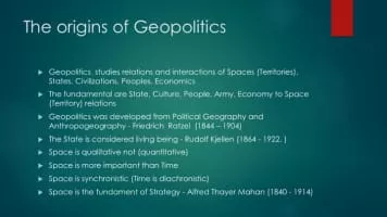 Geopolitics - Field of study