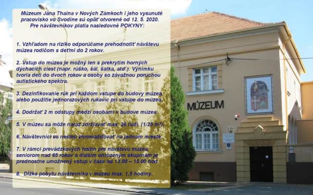 Muzeum Jana Thaina v Novych Zamkoch - Thain Janos Muzeum Ersekujvar Nove Zamky - 