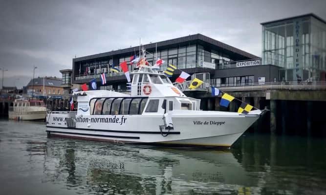 navigation normandy - dieppe, promenade and sea fishing parc floral william farcy - 