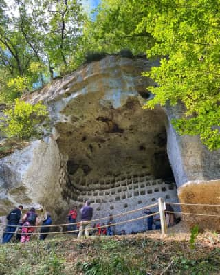 panoramic gardens of limeuil le conquil - site naturel troglodytique dordogne - 
