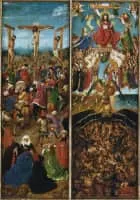 Crucifixion and Last Judgement diptych - Diptych by Jan van Eyck