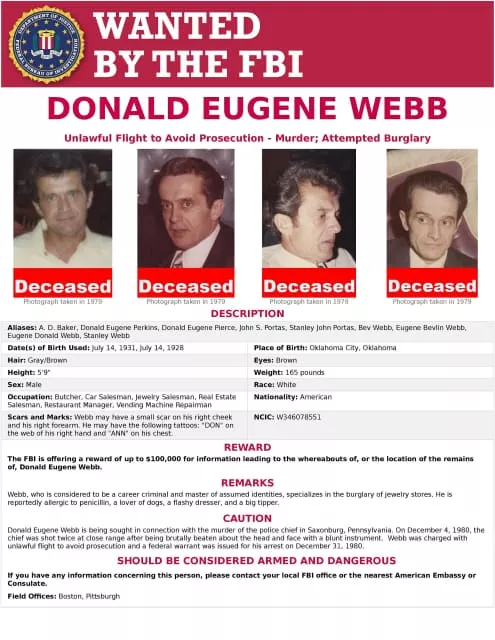 Donald Eugene Webb - Criminal