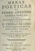 Pedro Correia Garção (Pedro António Correia Garção) - Portuguese poet