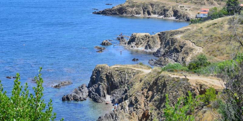 plage du racou sentier du littoral argeles collioure - 