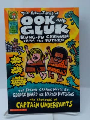 The Adventures of Ook and Gluk: Kung-Fu Cavemen from the Future - Novel by Dav Pilkey