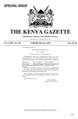 Forum for the Restoration of Democracy – Kenya - Political party