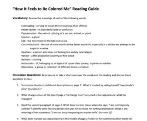 How It Feels To Be Colored Me - Book by Zora Neale Hurston