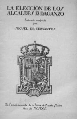 La eleccion de los Alcaldes de Daganzo Miguel de Cervantes - Book by Miguel de Cervantes