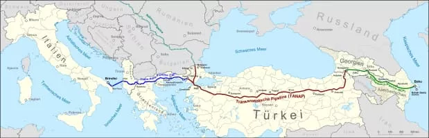 Trans-Anatolian gas pipeline (Trans Anadolu doğalgaz boru hattı) - 