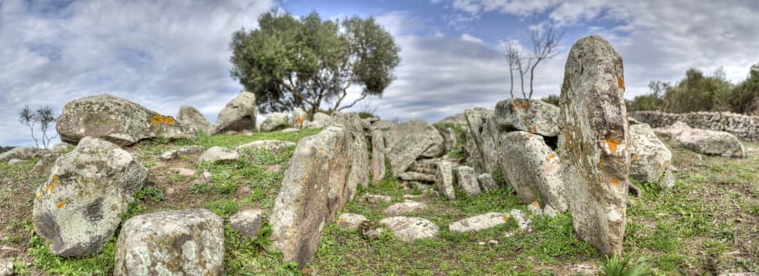 necropolis of pranu muttedu menhir corte noa - 