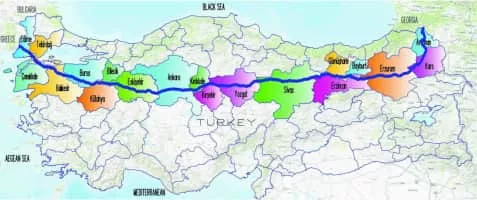 Trans-Anatolian gas pipeline (Trans Anadolu doğalgaz boru hattı) - 