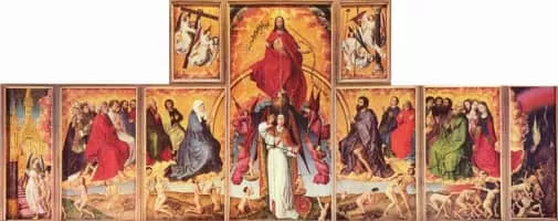 Beaune Altarpiece - Painting by Rogier van der Weyden