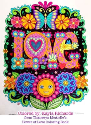 Peace and Love Coloring Book Thaneeya McArdle - Book by Thaneeya McArdle