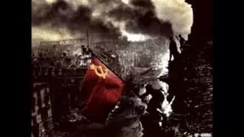 Raising a Flag over the Reichstag - Photograph by Yevgeny Khaldei