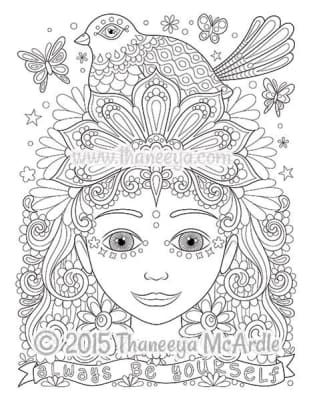 Free Spirit Coloring Book Thaneeya McArdle - Book by Thaneeya McArdle