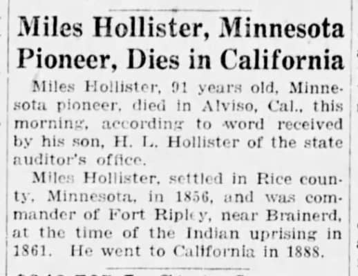 Miles Hollister - 