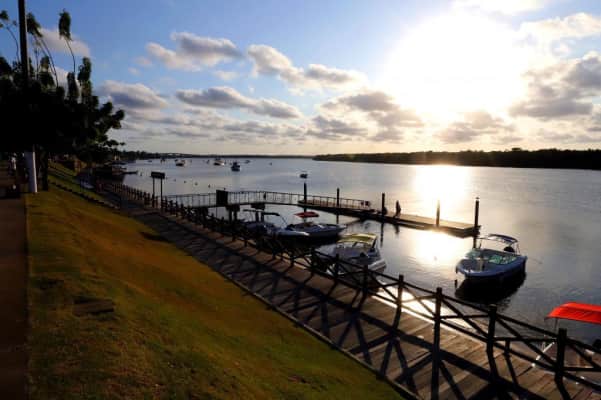 parque da cidade orla por do sol - 