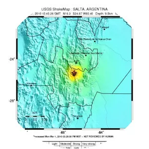 2010 Salta earthquake - 