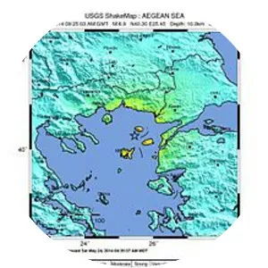 2014 Aegean Sea Earthquake - May 24, 2014