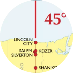 45th parallel north - 