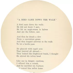 A Bird came down the Walk