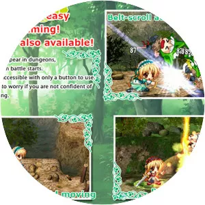 A dragon girl looks up at the endless sky