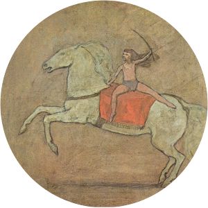 A horsewoman - Artwork