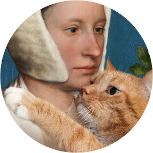 A Lady with a Squirrel and a Starling