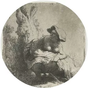 A woman making water