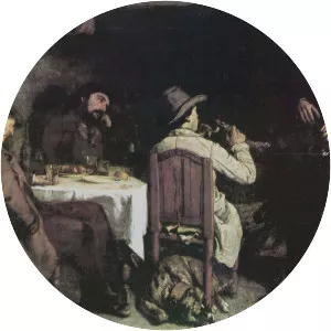 After Dinner at Ornans - Painting by Gustave Courbet