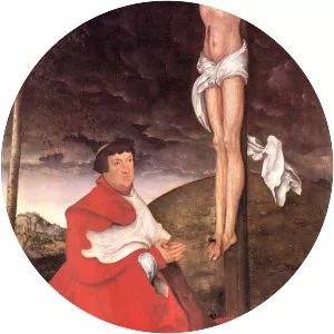 Albert, Cardinal Elector of Mainz at the foot of . . .