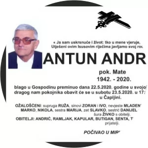 Antun Andric photograph