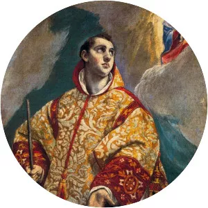 Apparition of the Virgin to St. Lawrence - Painting by El Greco