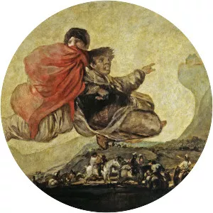 Asmodea - Fresco painting by Francisco Goya