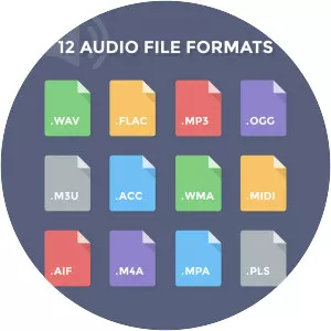 Audio file format photograph