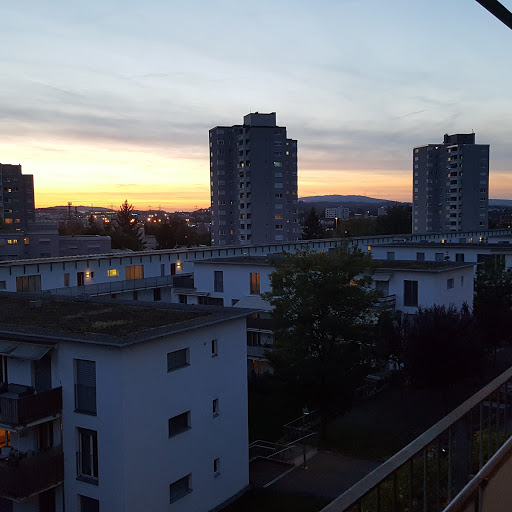 Austrasse - Bus stop in Opfikon, Switzerland