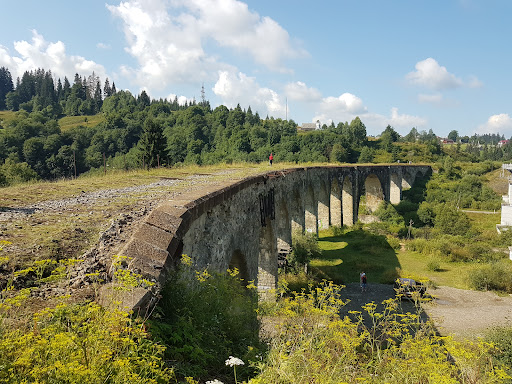 Austrian Viaduk Vorokhta - Historical landmark in Vorokhta, Ukraine