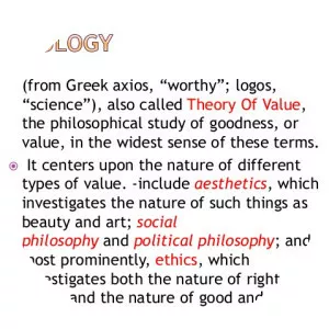 Axiology - Field of study