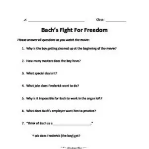 Bach's Fight for Freedom