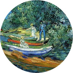 Bank of the Oise at Auvers - Painting by Vincent van Gogh