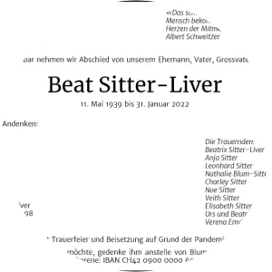 Beat Sitter-Liver